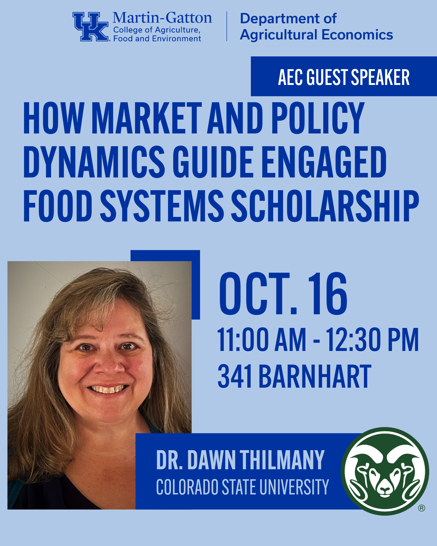 Dawn Thilmany Seminar Flyer